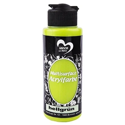 Afbeelding van Acrylverf &quot;Multisurface&quot; Multifunctionele verf voor het schilderen van hout, glas, polyester, keramiek, porselein, terracotta, piepschuim, stof, leer universele op waterbasis 120 ml (lichtgroen)