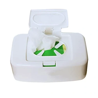 Afbeelding van Doos voor vochtige doekjes, toiletpapierdoos, opbergdoos met deksel dispenser baby&#039;s, kunststof doekjesdispenser thuis, auto