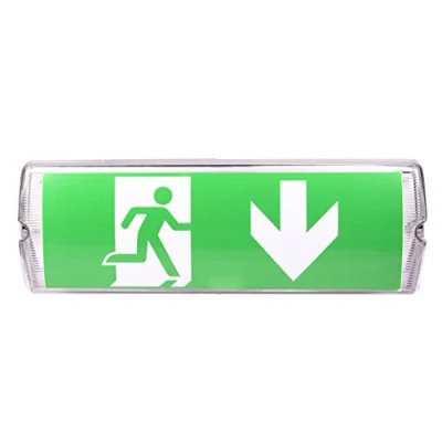 Afbeelding van Led veiligheidsverlichting, beschermingsklasse: IP 65, waarschuwingsbord voor uitgang/noodverlichting, verlicht