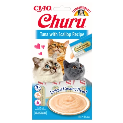 Afbeelding van Inaba Churu Tuna / Scallop 56 GR