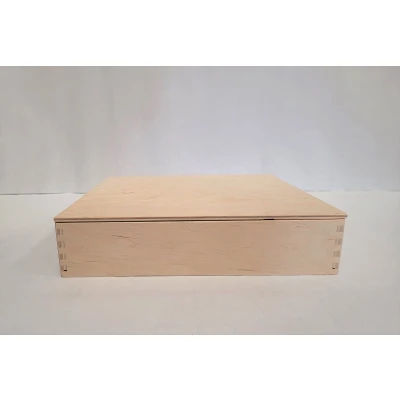 Afbeelding van Alexander Toys Houten speelbak met deksel (25x25x5 cm)