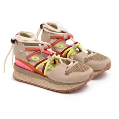 Afbeelding van Gioseppo Tulare Sneakers laag, Dames, Maat: 36, Beig Kunststof/ textiel