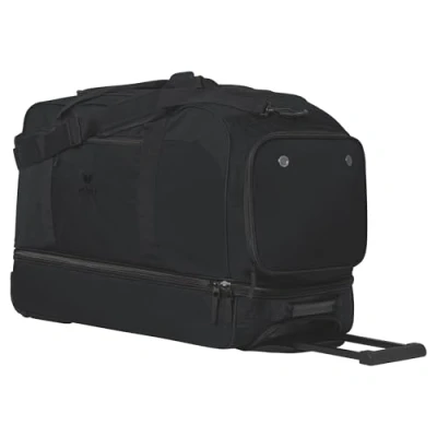Afbeelding van Erima Travel line sporttas met bodemvak en wieltjes grey melange/zwart