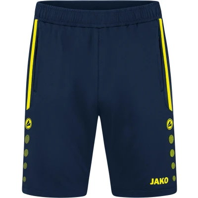 Afbeelding van Trainingsshort Allround Marine/fluogeel / 44