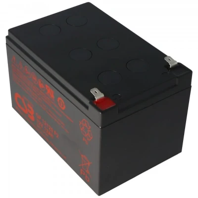 Afbeelding van CSB GP12120F2 12 volt AGM loodzuuraccu 12Ah, 151x98x100mm Faston 4.8, 6.3mm 5 jaar type standby