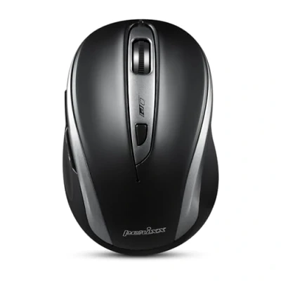 Afbeelding van Perixx PERIMICE 721 Draadloze ergonomische muis Ontwerp met 5 toetsen Compatibel desktop en laptoppc&#039;s Draadloos 2,4 GHz (ijzerzwart)