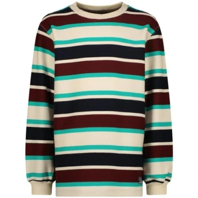 Afbeelding van Vingino gestreepte longsleeve Jurgino offwhite/donkerblauw/rood