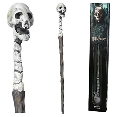 Afbeelding van The Noble Collection Harry Potter (Tover)staf Wand Replica Death Eater Skull 38 cm Bruin