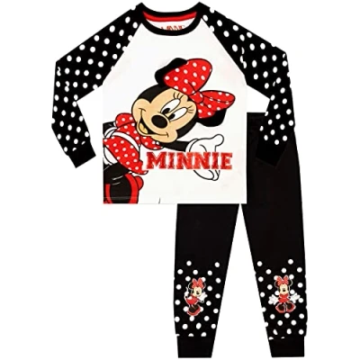 Afbeelding van Disney Meisjes Minnie Mouse Pyjama&#039;s Wit 110