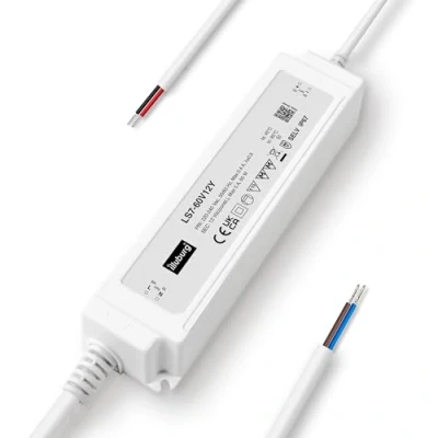 Afbeelding van illuburg LED transformator, 12 V, 60 W, waterdicht IP67, flikkervrij, driver