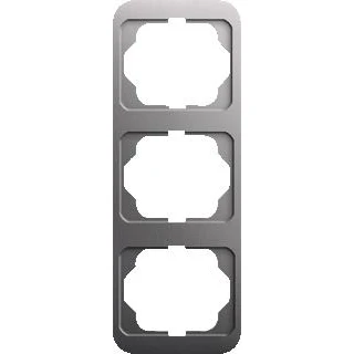 Afbeelding van B J Alpha afdekraam 3 voudig verticaal platin