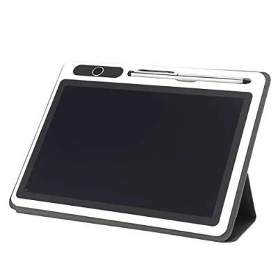 Afbeelding van 10.1 Inch LCD handschriftbord met Lederen Tas en Pennenset, Elektronisch Notitieblok tablettekening Schrijfblok Zakelijke Levering Handschildertool(zwart)