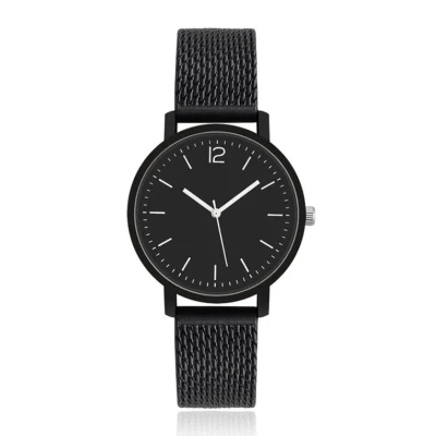 Afbeelding van LGT JWLS Dameshorloge met Silicone Band Zwarte en Uurwerk, Witte Uuraanduiding Wijzers