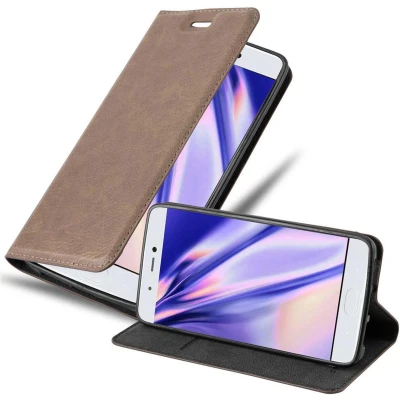 Afbeelding van Cadorabo Hoesje geschikt voor Xiaomi Mi 5s in KOFFIE BRUIN Beschermhoes Case magnetische sluiting Cover