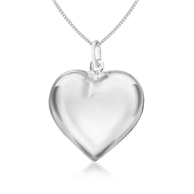 Afbeelding van Tuscany Silver Roloketting met hanger sterling zilver luchthakker hart 46 cm Voor Dames