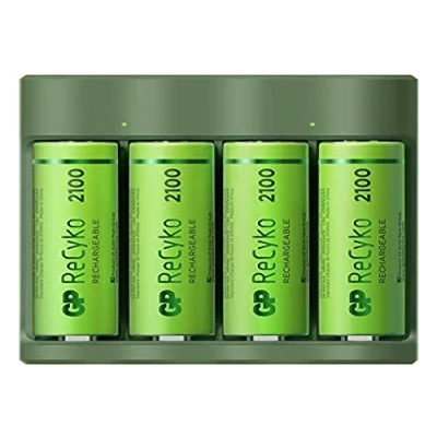 Afbeelding van USB model oplader GP B421 Basic Line 4 x ReCyko AA 2100 mAh