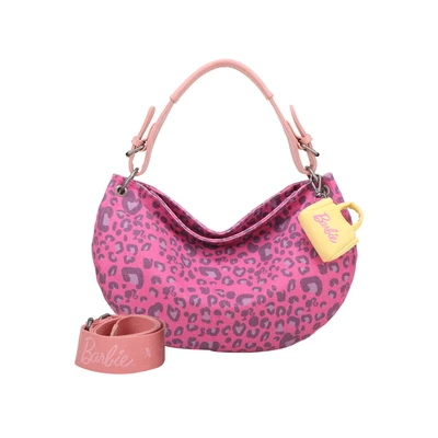 Afbeelding van Fritzi aus Preußen Schoudertas Bitzi11 Leo Silhouette Limited Barbie Hobo Bag Fuchsia Roze