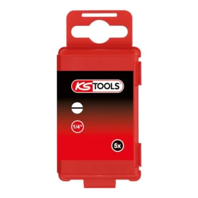 Afbeelding van KS Tools 918.3366 1/4&quot; TORSIONpower Bit, zaagsnede, 75mm, 6mm, 5 per pak