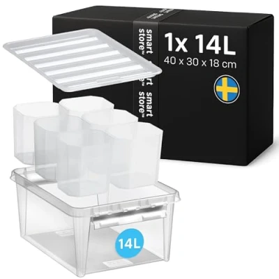 Afbeelding van Opbergbox Orthex SmartStore Classic 15 + 6 Inserts White