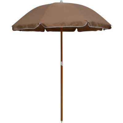 Afbeelding van Parasol met stalen paal 180 cm taupe