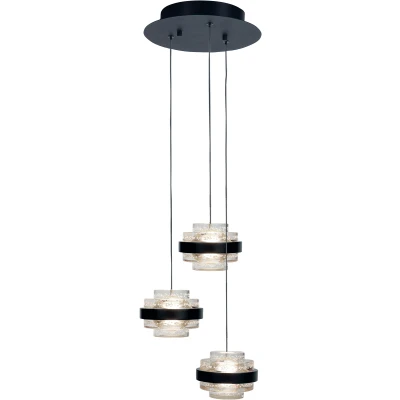 Afbeelding van Design Modern 3 lichts Hanglamp Transparant Dynasty