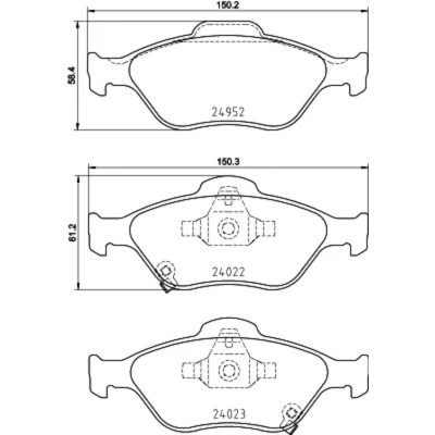 Afbeelding van Brembo Remblokset P 83 159