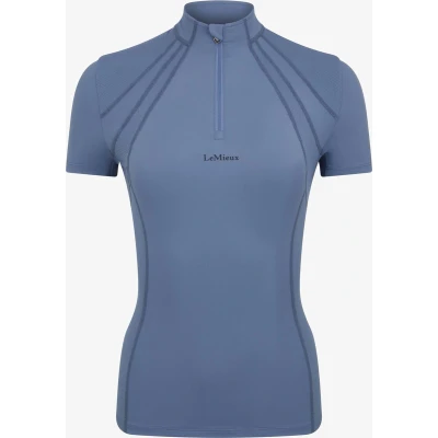 Afbeelding van LeMieux Baselayer Mia Mesh Korte Mouwen Ijsblauw 34