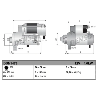 Afbeelding van Denso Starter DSN1473