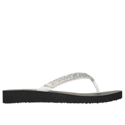 Afbeelding van Skechers Cali Meditatie Vlindertuin voor vrouwen, Witte Duraleather Edelsteen Strass Trim, 36 EU