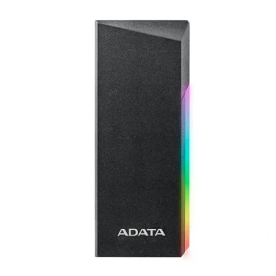Afbeelding van ADATA EC700G PCIe SSD behuizing, ondersteunt M.2 PCIe/NVMe/SATA met RGB verlichting, USB 3.2 Gen2 Type C (10Gbps), naar en A kabels, past op 2280/2242/2230