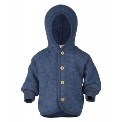 Afbeelding van Engel Natur Jasje van wol fleece donkerblauw maat 86 92