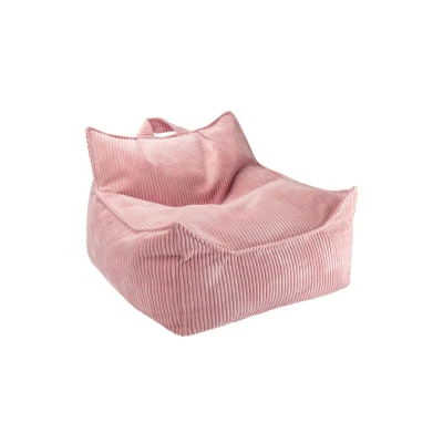 Afbeelding van Wigiwama Corduroy Beanbag Chair / Zitzak 80x70x50cm Pink Mousse