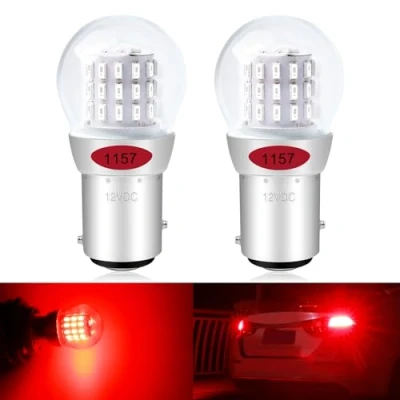 Afbeelding van DEFVNSY Set van 2 Rood 1157 BAY15D 2057 2357 7528 Extreem heldere LED lamp 3014 39 SMD vervangende lampen voor 12 V DC achter Remlicht Stoplichten Stoplicht Achteruitrijlichten