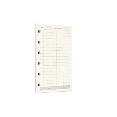 Afbeelding van Zelten Losbladig Gestanst Papier Vullingen for 6 Gaats Binder Persoonlijke Organisator Dagboek Notitieboek Navulbare Planner (Finance, A7/6 Hole)