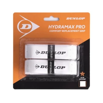 Afbeelding van Dunlop Hydromax Pro Squash Replacement Grip, White (2 Pack)