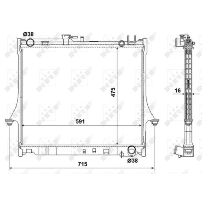 Afbeelding van NRF Radiateur 53540