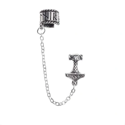 Afbeelding van Alchemy Gothic Stud oorbellen THOR DONNER Zilverkleurig