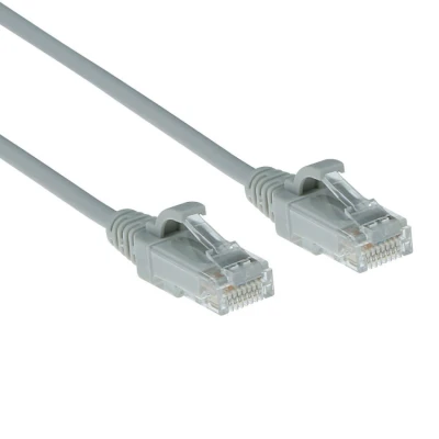 Afbeelding van Netwerkkabel Cat6 U/UTP 3 meter (100% koper, LSZH, Slimline, Grijs)