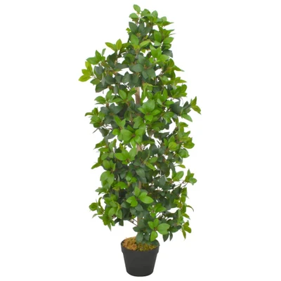 Afbeelding van VIDAXL Kunstplant met pot laurierboom 120 cm groen