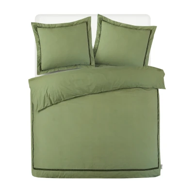 Afbeelding van Dekbedovertrek Kayori Yamato Groen Percal 260 x 200 / 220 cm Extra Breed