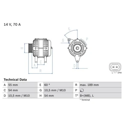 Afbeelding van Bosch Alternator/Dynamo 0 986 083 580