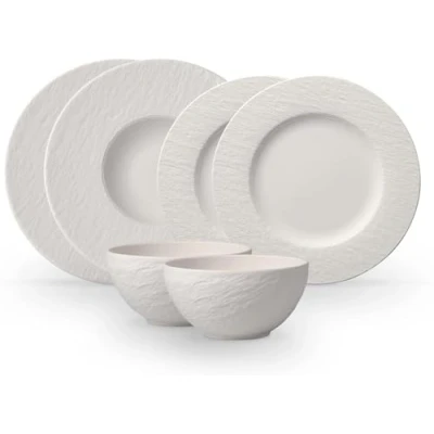 Afbeelding van Villeroy &amp; Boch Starter Set 6tlg. EC Manufacture Rock blanc