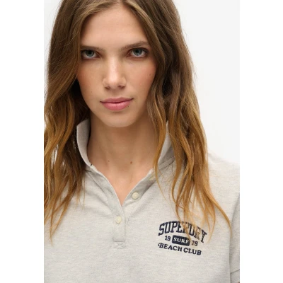 Afbeelding van Superdry Poloshirt, Dames, Maat: 38, Glacier grey marl