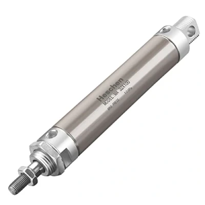 Afbeelding van Heschen RVS Mini Pneumatische Luchtcilinder MA 32x100 Bore 32mm Stroke 100mm Enkele staaf Dubbel Werken
