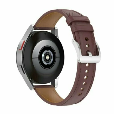 Afbeelding van Garmin Venu 2 &amp; 3 Luxe leren bandje Donkerbruin leather