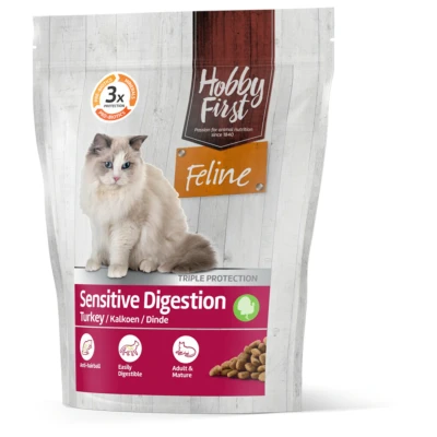 Afbeelding van Hobbyfirst Feline Sensitive Digestion Kalkoen Kattenvoer 800 g