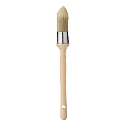 Afbeelding van ProDec PBSA004 25mm puntige synthetische sjerpborstel voor gegoten en geprofileerde oppervlakken, beige