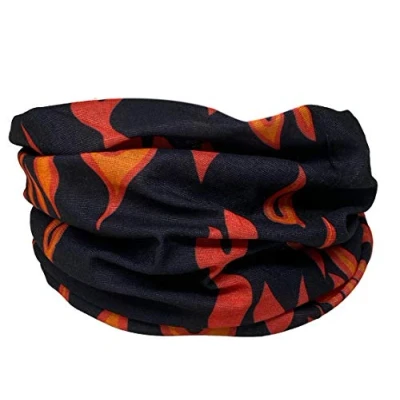 Afbeelding van Unisex naadloze multifunctionele hoofddeksels Bandana sjaal elastische buis Magische hoofdband Gaiter Balaclava Snood gezichtsmasker UV residentie (Fire Flame afdrukken)