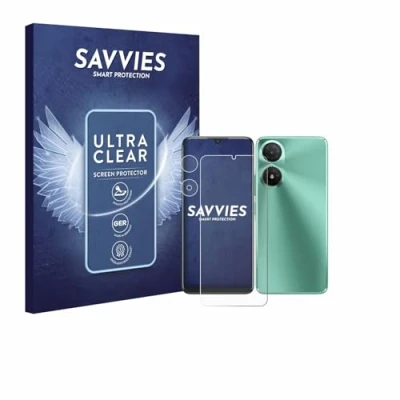 Afbeelding van Savvies Screenprotector voor Alcatel 3 (2025) (Voor+Camera) Folie Beschermfolie transparant (18 Stuks)