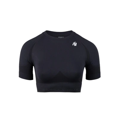 Afbeelding van Gorilla Wear Whitney Seamless Crop Top Zwart L/XL